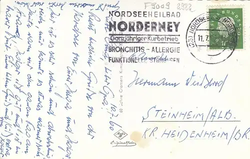 Nordseebad Norderney, Mehrbildkarte ngl1960 F9009