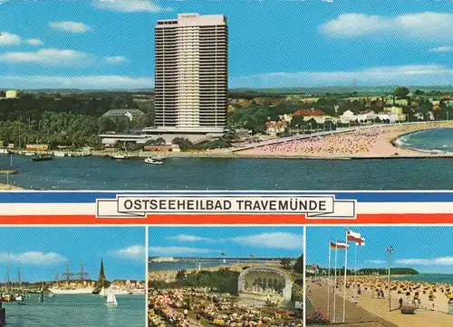 Ostseebad Travemünde, Mehrbildkarte gl1975 G1386