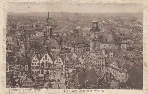 Alt-Frankfurt a. M., Blick vom Dom nach Westen glum 1920? F9088