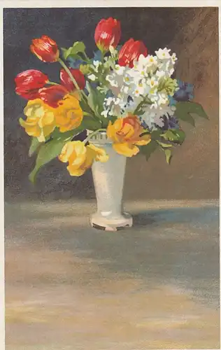 Frühlingsblumen in Vase ngl F5374