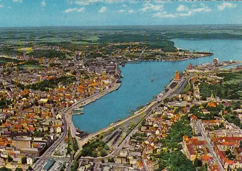 Flensburg, Blick auf Stadt und Förde gl1964 F7784