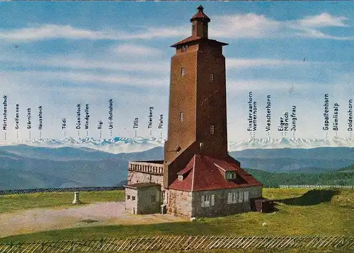 Feldberg, Schwarzwald, Feldbergturm, Alpenkette ngl G1142