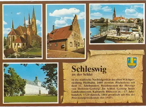 Schleswig an der Schlei, Mehrbildkarte mit Historie ngl F7736