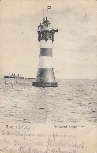 Bremerhaven, Rotesand Leuchtturm gl1905 F8483