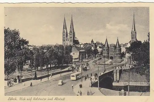 Lübeck, Holstentor und Altstadt ngl F7878