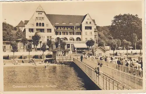 Ostseebad Glücksburg, Kurhotel glum 1935? F7789