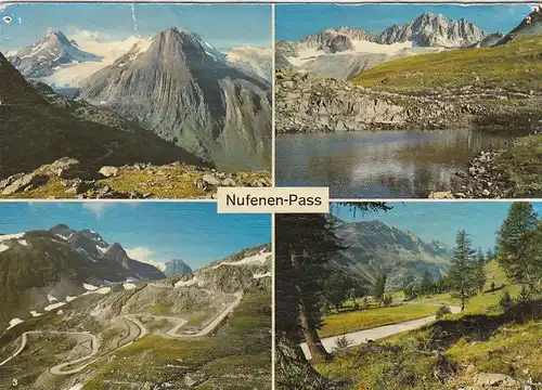 Nufenen-Pass, Mehrbildkarte glum 1970? F9307