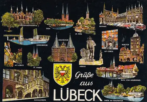 Lübeck, Mehrbildkarte ngl F7943