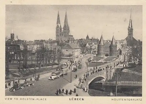 Lübeck, Holstentorplatz gl1947 F7952