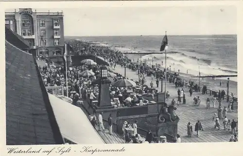 Nordseebad Westerland auf Sylt, Kurpromenade ngl F6459