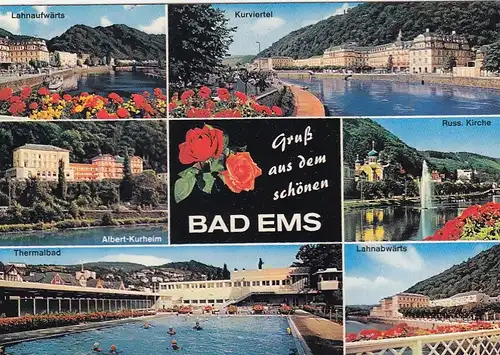Bad Ems a.d.Lahn, Mehrbildkarte gl1987 G1695