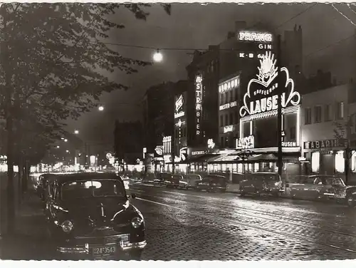 Hamburg, St.Pauli, Reeperbahn bei Nacht gl1959 F5634
