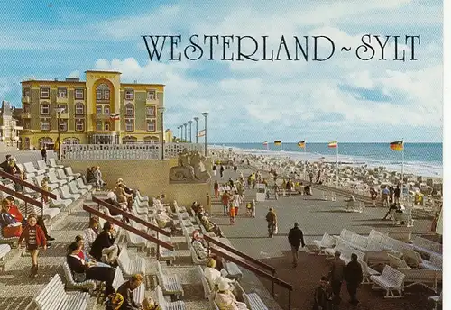 Nordseebad Westerland auf Sylt, Kurpromenade ngl F6507