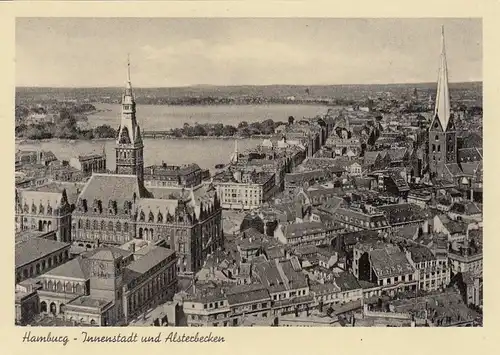 Hamburg, Innenstadt und Alsterbecken ngl F5565