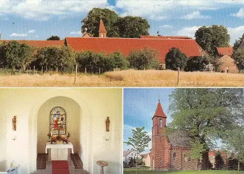 Zemnick, Kirche mit Osterbild, Mehrbildkarte ngl G1725