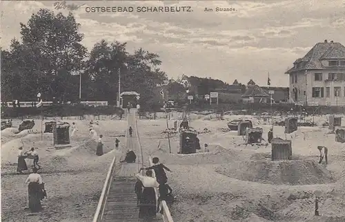 Ostseebad Scharbeutz, Am Strande gl1915 F7970