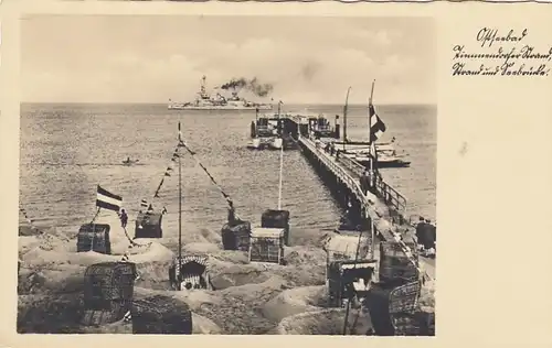 Ostseebad Timmendorfer Strand, Strand und Seebrücke ngl F7979