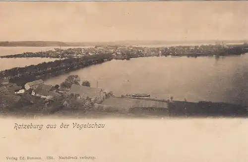 Ratzeburg i.Lauenburg aus der Vogelschau ngl F8040