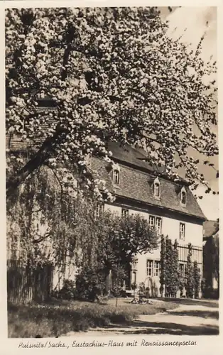 Pulsnitz, Eustachius-Haus mit Renaissance-Portal ngl F9587