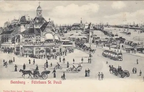 Hamburg, Fährhaus St.Pauli gl1912 F5623