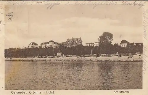 Ostseeheilbad Grömitz in Holst., Am Strande gl1925 F8073