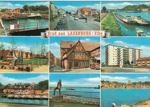 Lauenburg an der Elbe, Mehrbildkarte gl1973 F5760