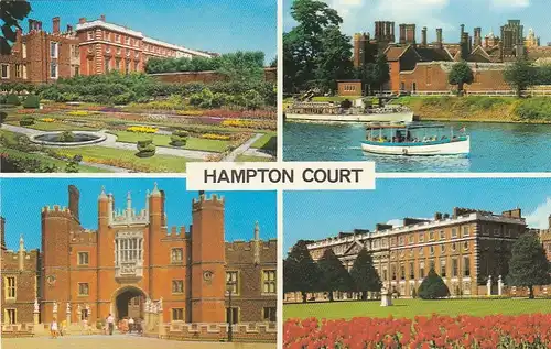 London, Hampton Court, Mehrbildkarte ngl F9553
