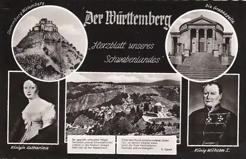 Der Württemberg bei Stuttgart, Mehrbildkarte ngl F9656