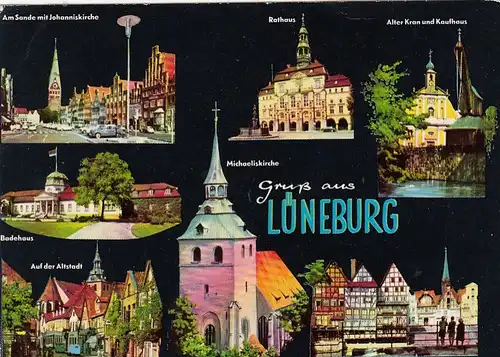 Lüneburg, Mehrbildkarte gl1973 F5865