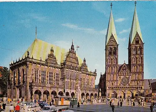 Bremen, Rathaus und Dom gl1961 F8239