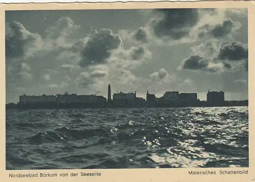 Nordseebad Borkum, von der Seeseite gl1946 F8949