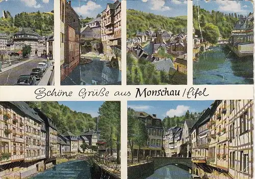 Montjoie/Monschau, Mehrbildkarte glum 1960? G1516