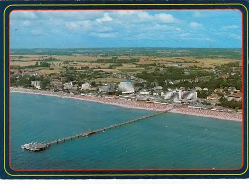 Ostseeheilbad Grömitz in Holst.,Luftbild glum 1980? F8124