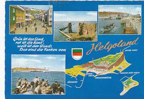 Helgoland, Mehrbildkarte gl1987 F6016