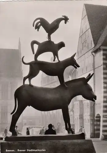 Bremen, Stadtmusikanten gl1958 F8339