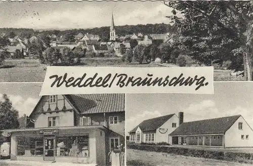 Weddel bei Braunschweig, Mehrbildkarte gl1964 G1941