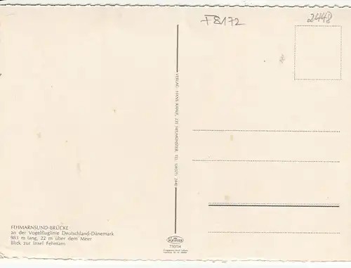 Insel Fehmarn, Brücke über den Fehmarnsund ngl F8172