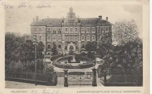 Helmstedt, Landwirtsch.Schule Marienberg glum 1910? G1965