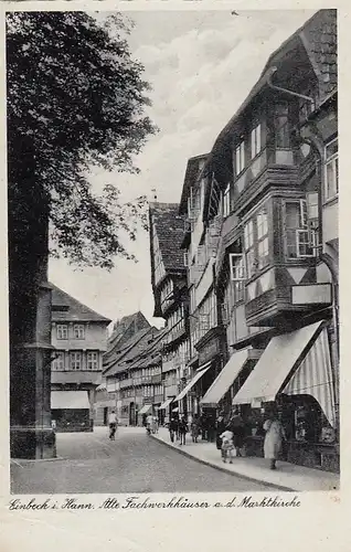 Einbeck bei Hannover, Alte Fachwerkhäuser a.d.Marktkirche gl1942 G1994