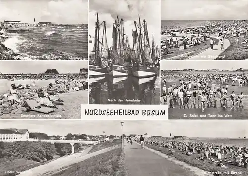 Nordseeheilbad Büsum, Mehrbildkarte gl1967 F6179