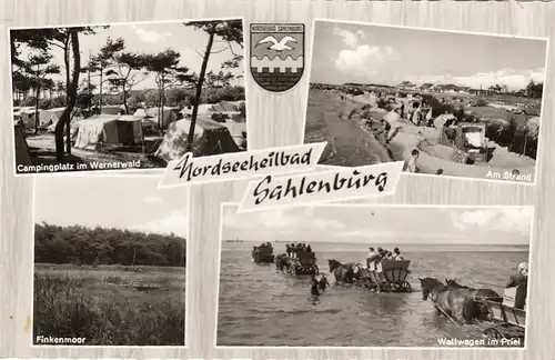 Nordseebad Sahlenburg, Mehrbildkarte gl1966 F5944