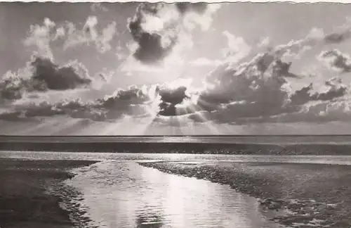 Nordseebad Cuxhaven, Scheidende Sonne überm Wattenmeer ngl F5952