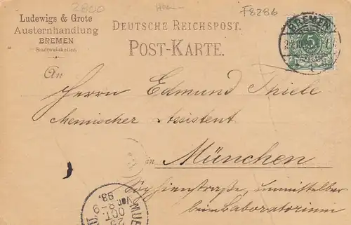 Bremen, Ratskeller, Mehrbildkarte gl1893 F8286