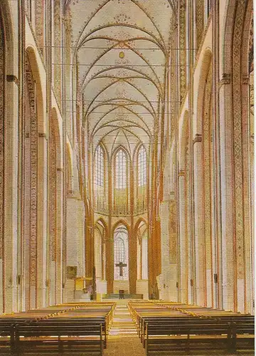 Hansestadt Lübeck, Marienkirche, Mittelschiff nach Osten ngl G1714
