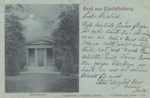 Charlottenburg (Berlin), Mausoleum im Schloßpark gl1898 F7089