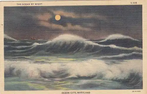 Ocean City, Maryland, The Ocean by Night ngl G1762