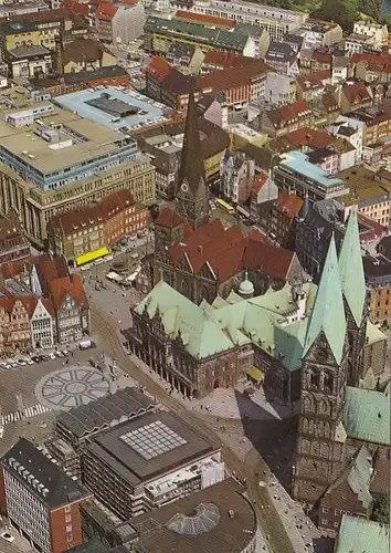 Bremen, Blick auf den Marktplatz, Luftbild ngl F8361