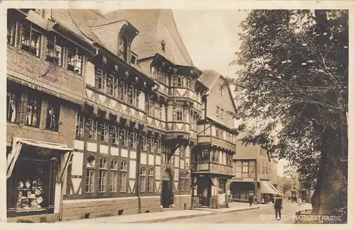 Goslar, Harz, Marktstrasse gl1928 G2156