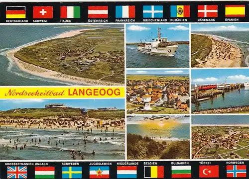 Nordseebad Insel Langeoog, Mehrbildkarte gl1979 F8738