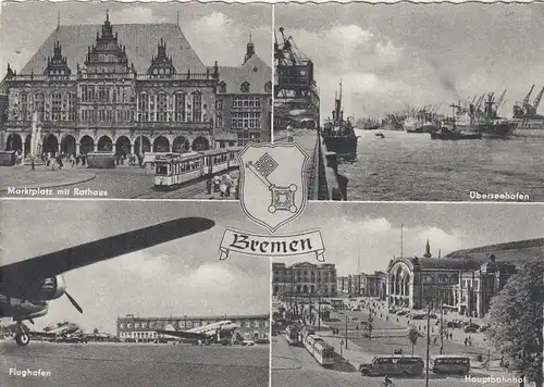 Bremen, Mehrbildkarte gl1958 F8384